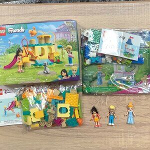 Lego CAT Friends 42612 Playground 30695 Disney Cinderella Liann Olly mini dolls